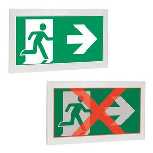 Noodverlichting wand opbouw centraal adaptieve evacuatie DX