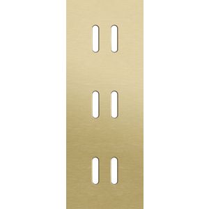 Drievoudige afdekpl. verticaal 71mm centerafstand drie tweev