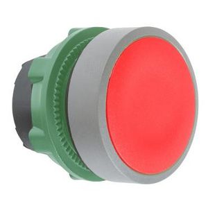 red flush pushbutton head push push colour plated grey