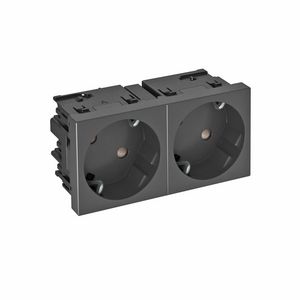 Contactdoos 2-vdg 33gr mod.-45 zijaansl. 250V 10/16A 6120491