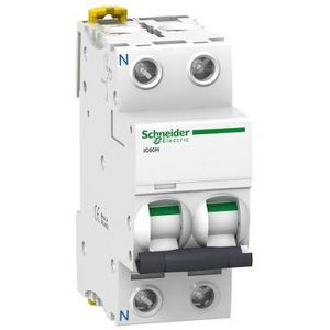 Installatieautomaat 1-polig + Nul In= 16A B-karakteristiek iC60H