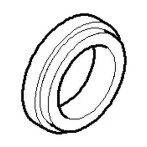 Rozet 18,5x4,5mm Dark Platinum gebors.