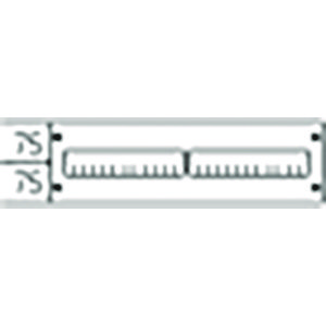 Afdekplaat blind HxB 150x500mm Rood RAL3020