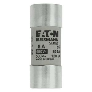 Zekering laagspanning 8A AC 690V 22x58 gL/gG met sla VVE=10