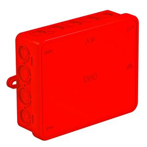Kabeldoos 125x100x38 polyeth. rood VVE=10