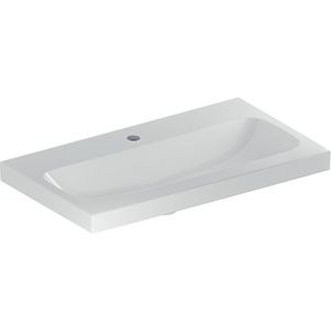 iCon Light wastafel 75x42cm met kraangat zonder overloop wit