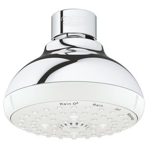 Tempesta hoofddouche IV 4 straalsoorten chroom look 9,5l/min.