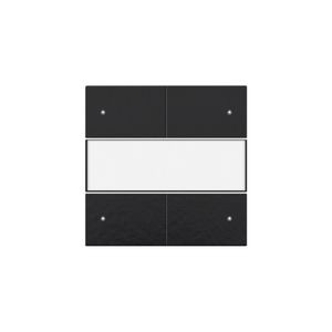 Afwerkingsset 4-voudige pot.vrij knop 24V Led/tekst pianobla