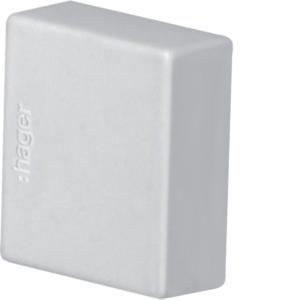 Eindplaat voor goot 15x15mm LF lichtgrijs