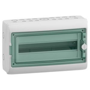 Verdeler DINrail componenten 1x18 modulen aarde verdeel