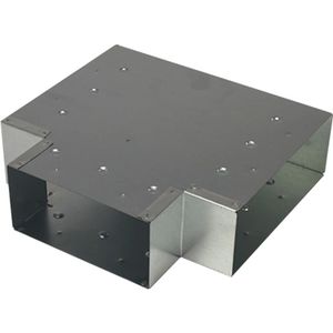 T-stuk haaks 90° 170x80mm-170x80mm tbv instortkanaal Thermoduct