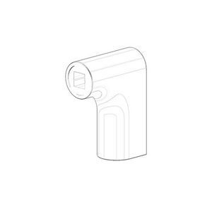 Houder voor handdoekhouder Stang 25x70x50mm chr