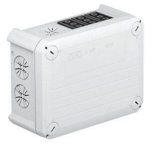 Kabeldoos wieland 6z3p 150x116x67 polypr li.grijs RAL 7035