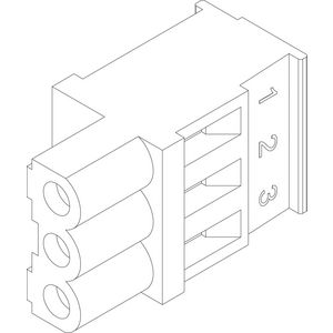 Aansluitklem 3-polig ModBus roze