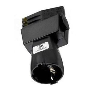 Adapter GLOB TRACK PRO SCHUKO zwart