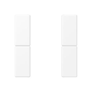 Tastafdekking F50 A/AS 2-voudig matwit KNX/eNet