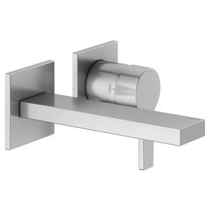 1-hendel wastafelmengkraan uit. 165mm roestvrij staal finish