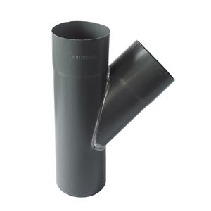 Zinken graphite-grey HWA T-stuk 100mm 45°