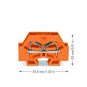 Ruimtebesparende 2-draads eindklem z. knop 262-326 VVE=50