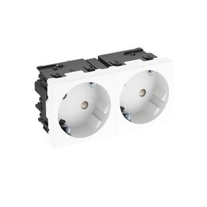 Contactdoos 2-vdg 33gr mod.-45 zijaansl. 250V 10/16A 6120483