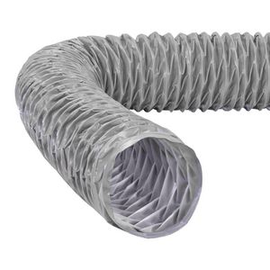 Doos a 10m. ongeisoleerde ventilatieslang VP super grijs Ø125mm