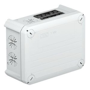 Kabeldoos wieland 2z5p 150x116x67 polypr li.grijs RAL 7035