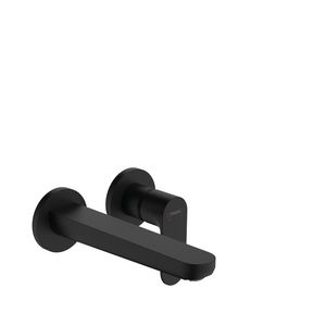 Rebris S 1-hendel wastafelkraan inbouw wandmontage met uitloop 20cm mat zwart 72528670