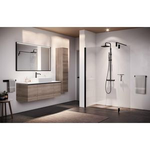 Giada H draaideel inloopdouche 370mm omkeerb. chroom/helder