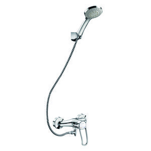 Doucheset met leegloop + 2539EP mengkraan S/C-koppeling