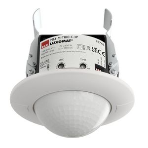 Aanwezigheidsmelder TRIO 360gr. IB wit IP20 40m 1Kanaal