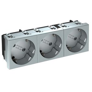 Contactdoos 3-vdg 33gr 250V 10/16A carbonaat 6120133