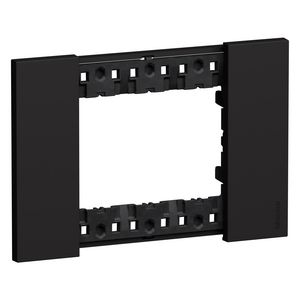 Afdekplaat 3 module zwart K4703 LivingNow
