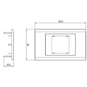 Afdekraam 2 modulen ID-1
