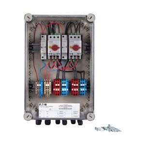 Brandweerschakelaar 2x string 25A UA 225V50Hz M12/M16