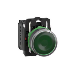 Drukknop Verlicht Verz. Terugv. 22mm 110-120V Groe