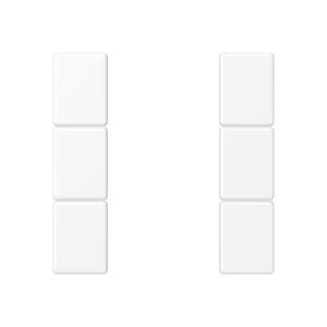 Tastafdekking F50 A/AS 3-voudig matwit KNX/eNet