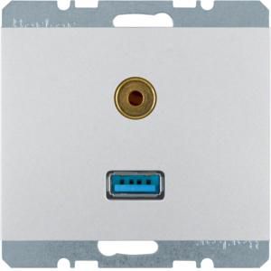 USB/audio 35mm mini-Jack wcd berker K.1/K.5 aluminium