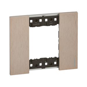 Afdekplaat 2 modulen copper K4702 LivingNow