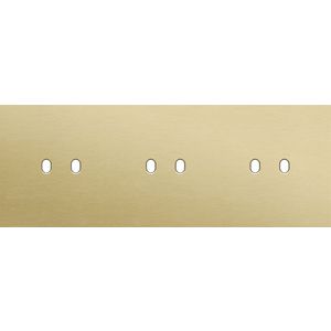 Drievoudige afdekpl. horizontaal 71mm centerafstand drie twe