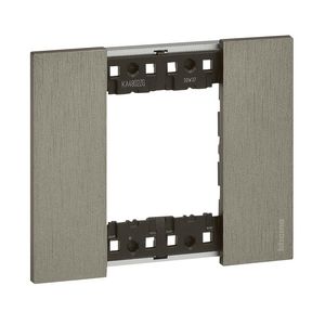 Afdekplaat 2 modulen staal K4702 LivingNow