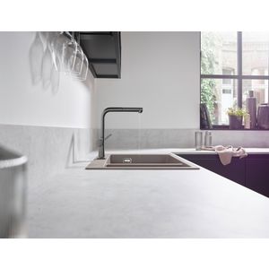 Talis M54 keukenmengkraan 270 1j uitt sBox Brushed Black Chrome