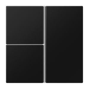 Tastafdekking F40 LS 3-voudig matzwart KNX/eNet