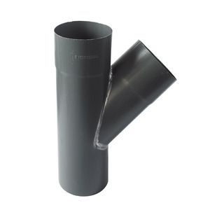 Zinken graphite-grey HWA T-stuk 80mm 45°