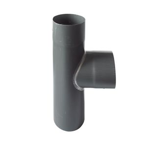 Zinken graphite-grey HWA T-stuk 80mm 90°