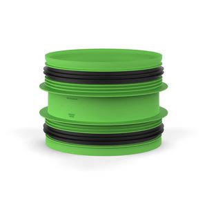 Steekverbinder / aansluitstuk PP rubber dichting Ø160-Ø160 (M/M)