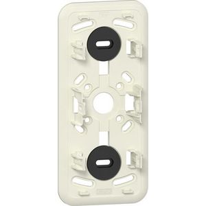 montageplaat 3-v K/P25 3-v wandcontactdoos met randaarde Opbouw creme wit