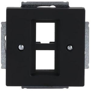 Centraalplaat 2 x MJ 216000-2/216005-4 f-matzwart (2561-02-885)