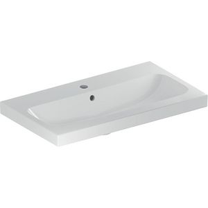 iCon Light wastafel 75x42cm met kraangat + overloop wit