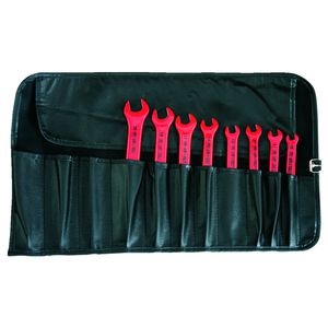 Set enkele steeksleutels 10/11/12/13/14/17/19/22mm VDE 1000V in roltas