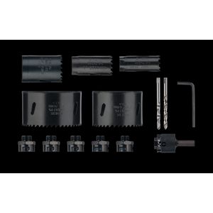 Gatzagenset 5-delig bi-metaal 8% cobalt met snelwisselsysteem